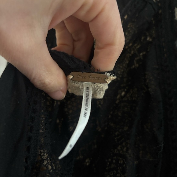 Free People Black Lace Sleeveless Dress - Picture 2 of 6